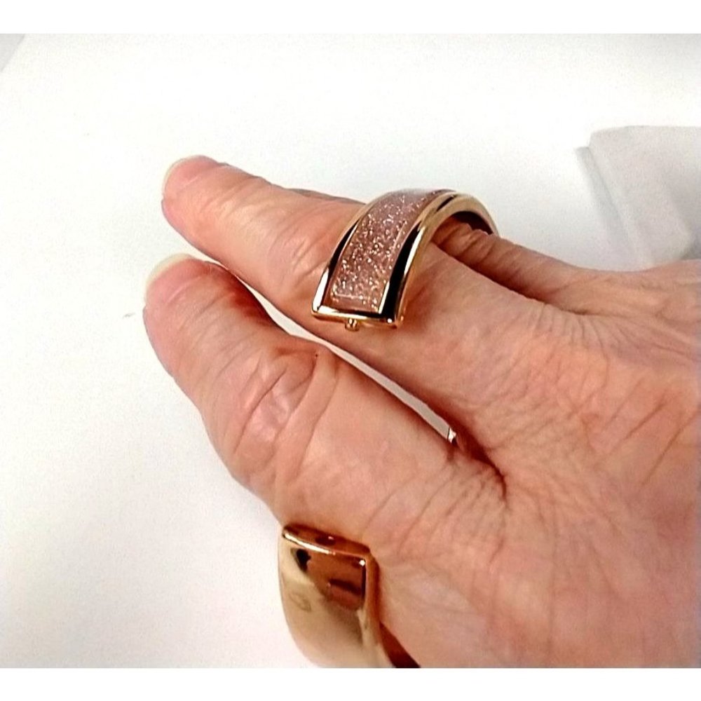 Bracelet cuff pink glittery - Picture 6 of 7